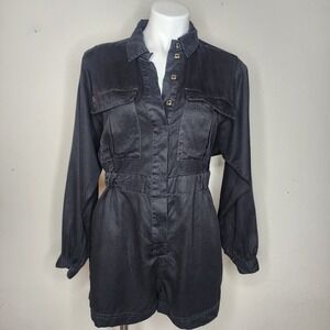 BDG‎ Urban Outfitters Atticus Long Sleeve Coverall Romper Black Size Medium